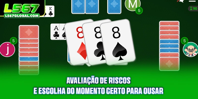 Avaliação de riscos e escolha do momento certo para ousar