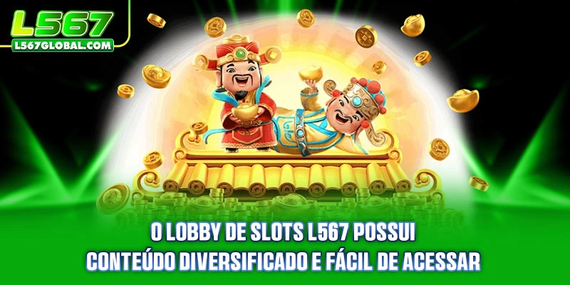 O lobby de Slots possui conteúdo diversificado e fácil de acessar