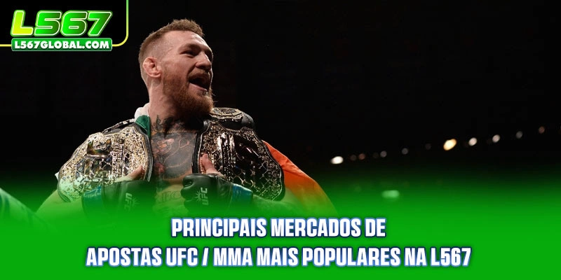 Principais mercados de Apostas UFC / MMA mais populares na plataforma