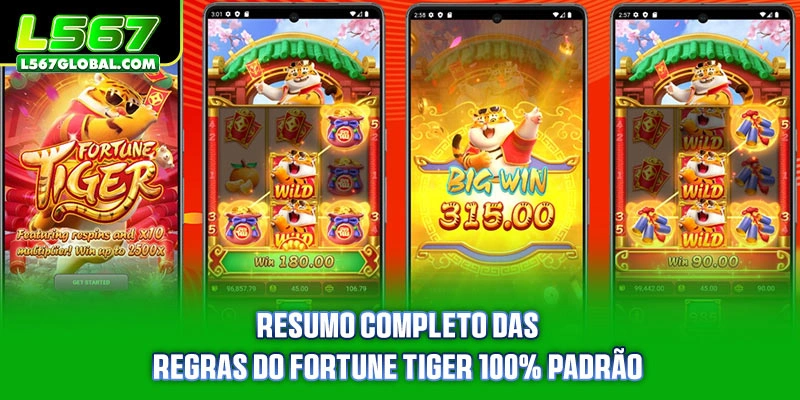 Resumo completo das regras do Fortune Tiger 100% padrão